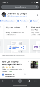 makkelijker reviews met Business Profile via mobiel